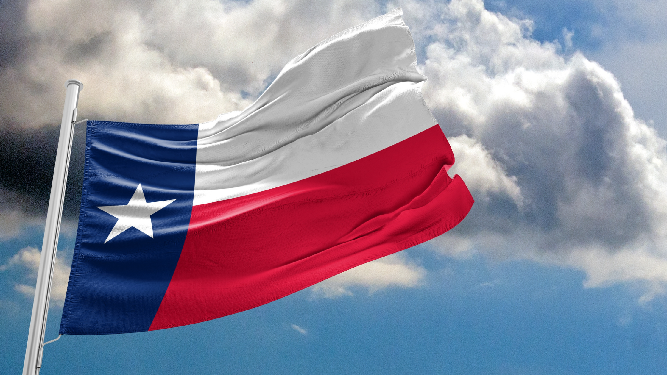 Texas flag welcoming new residents